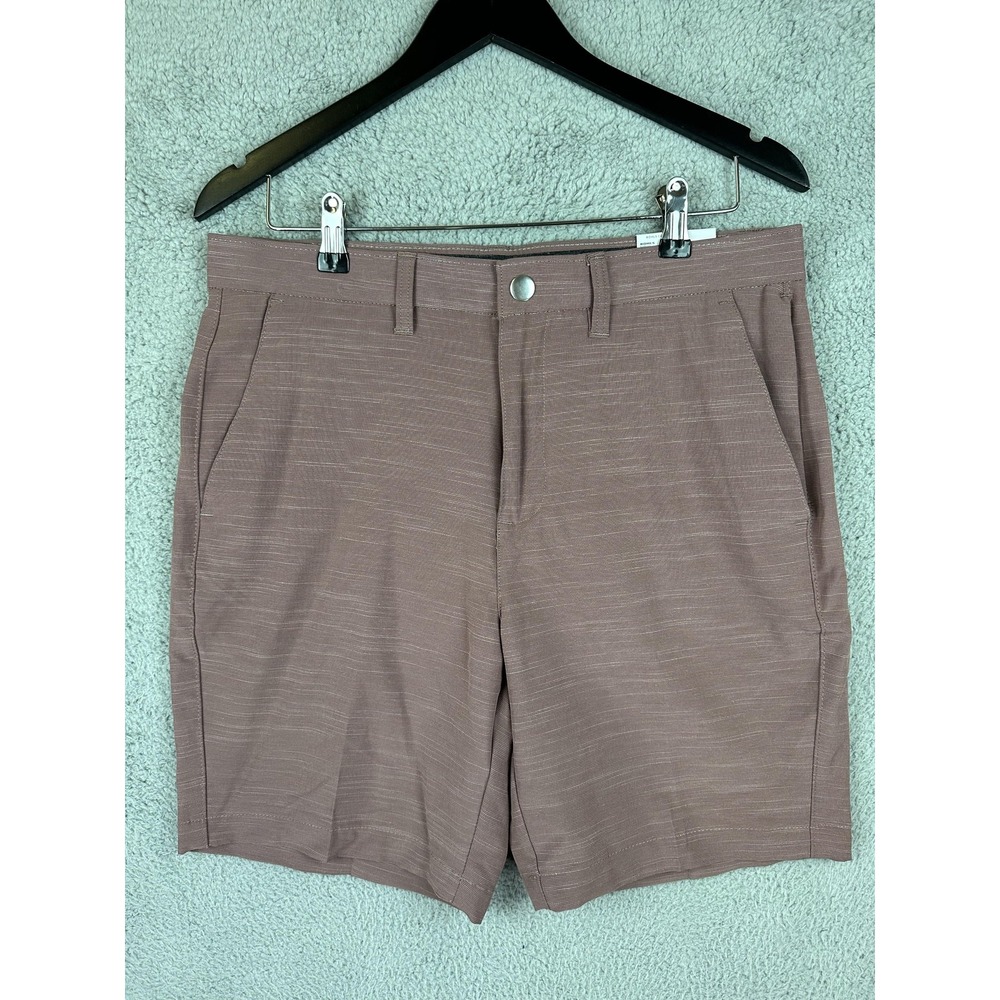 Apt 9 Shorts Mens 33 Mauve Premier Flex 4 Way Stretch Performance Quick Dry New